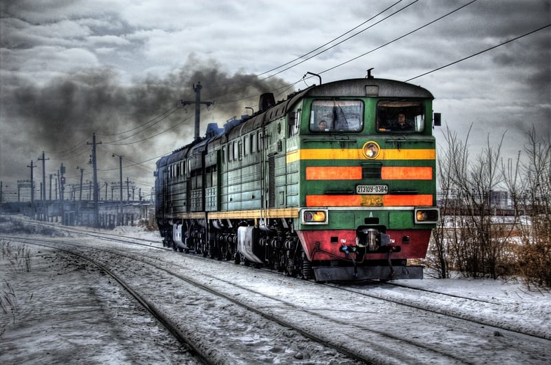 Steam locomotive from the Industrial Revolution